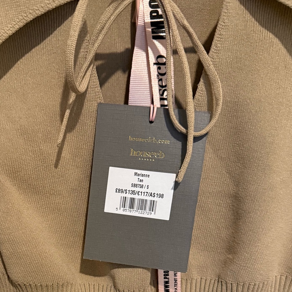 House of CB tan long sleeve shirt - Picture 3 of 6